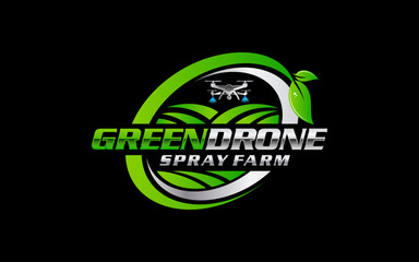 Illustration graphic vector of a drone spray technology logo design template