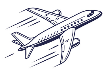 ✈️ Flat Design Airplane Vector Icon
