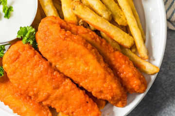 Spicy Homemade Buffalo Chicken Fingers