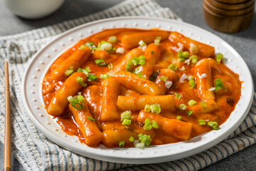 Homemade Cheesy Korean Tteokbokki