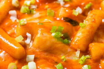 Homemade Cheesy Korean Tteokbokki