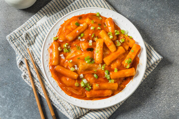 Homemade Cheesy Korean Tteokbokki