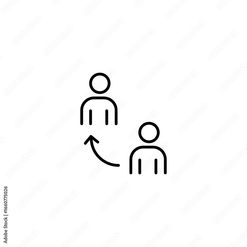 Aufkleber referrals icon flat vector set outline simple illustration for web and app..eps