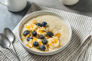 Healthy Homemade Creamy Farina Breakfast Porridge
