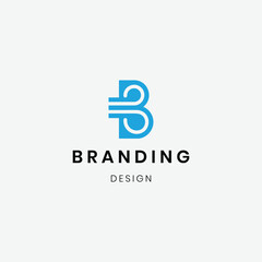 Professional initial B logo template
