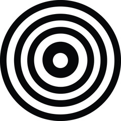 Concentric circles abstract design symbol modern geometric pattern optical illusion target background graphic art