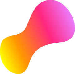 abstract trendy gradient shape element