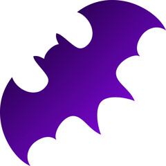 purple flying bat design element