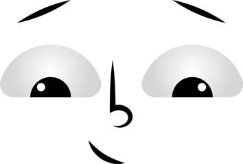 cute face character expression element