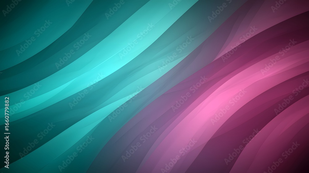 Poster the image displays a gradient background that moves from turquoise on the left to pink/purple on the