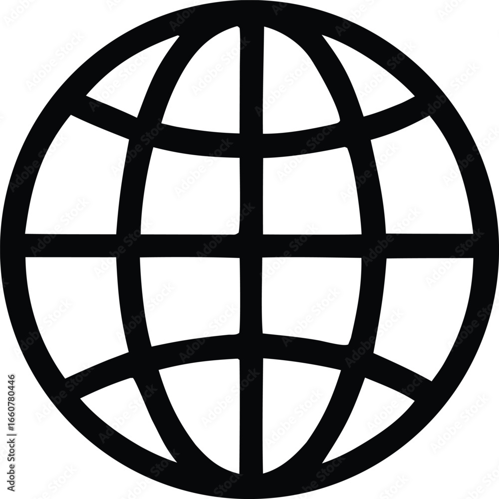Poster global network icon representing internet connectivity and worldwide communication symbolizing digit