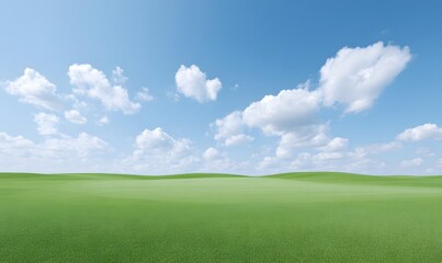 Fototapeta premium _Clear and realistic golf course, generation AI 