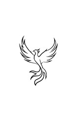 Fototapeta premium Phoenix rising spiritual symbolism and mystical rebirth art transformation, and spiritual awakening evokes themes of resilience,hope, cyclical nature of life and death