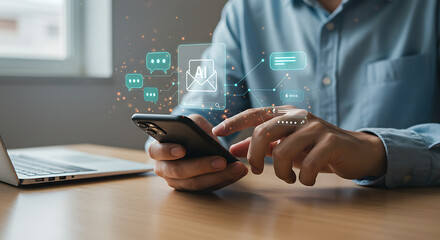 Human AI Communication and Digital Interaction with Generative Artificial Intelligence on a Mobile Phone