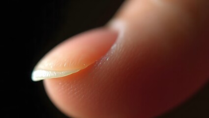 Finger, Macro Shot Human Finger, Macro Photography Nail, Detailed Close-up Fingertip, High Resolution