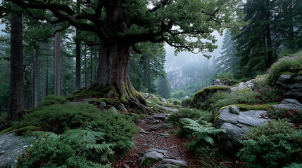 Obraz premium Silent Forests - Echoes of Climate Change