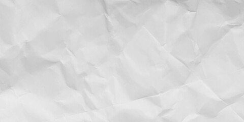 Crumpled white paper background. 