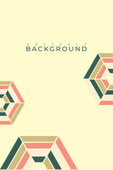 Abstract background with hexagon pattern, with copy space