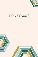 Abstract background with hexagon pattern, with copy space