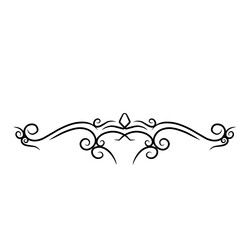 Elegant decorative border design featuring intricate swirls and flourishes for creative projects