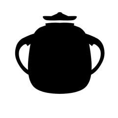 A serene landscape featuring a silhouette of a person meditating by a tranquil lake at sunset