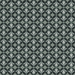 Japanese Flower Diamond Vector Seamless Pattern