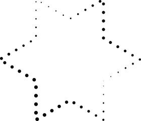 Geometric shapes dots line. Element for design