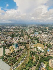 aerial view of Nelum Kuluna Srilanka 