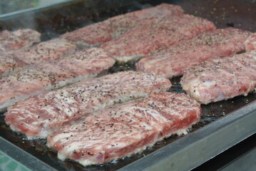 beef steak on a grill