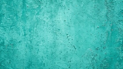 Obraz premium Close up of a vibrant turquoise concrete wall texture background with a rough and weathered surface for decorative designs