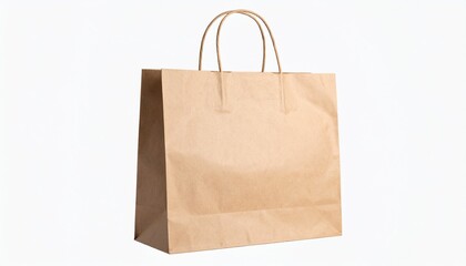 Image of a single brown paper bag stretched out over the handle