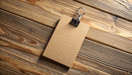 Fototapeta premium The blank space on the card is ideal for adding text, logos, or designs, making it perfect for mockups, brand presentations, notes, or personal messages.