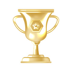 Classic Gold Cup Icon Best for Sports Events Rewards Apps and Achievement Badge Graphics
