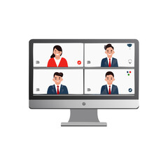 business people with laptop