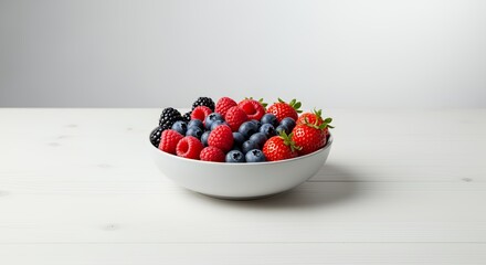 Delicious Bowl of Summer Berries