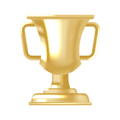 Polished Gold Trophy Cup Best for Championship Icons Badges and Mobile Gaming Assets