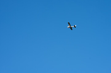 Small plane in flight