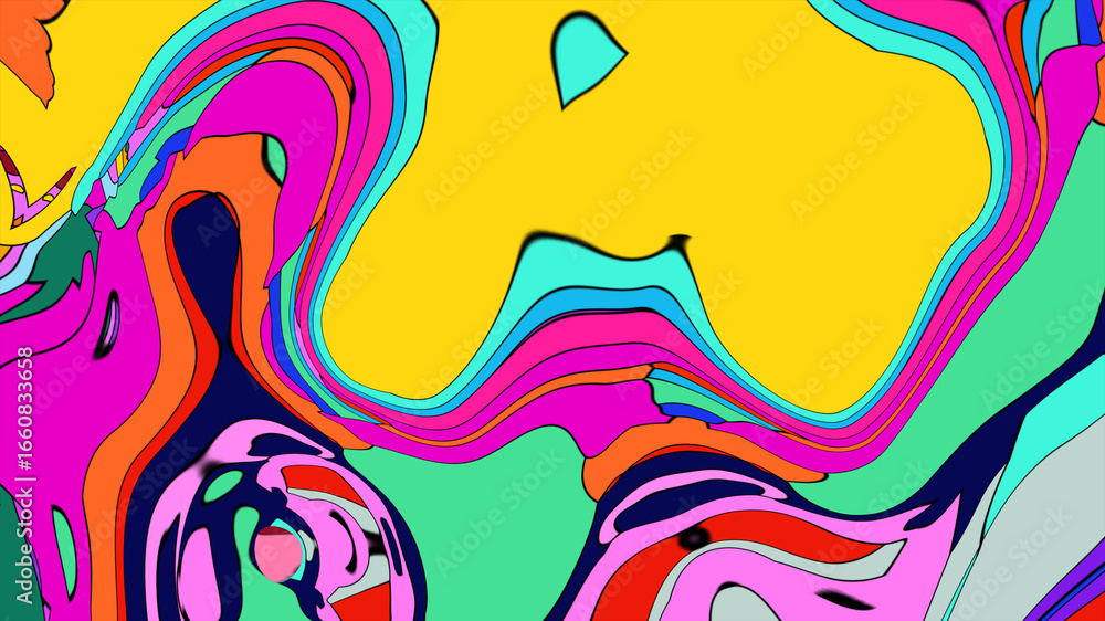 Poster abstract colorful background with circles