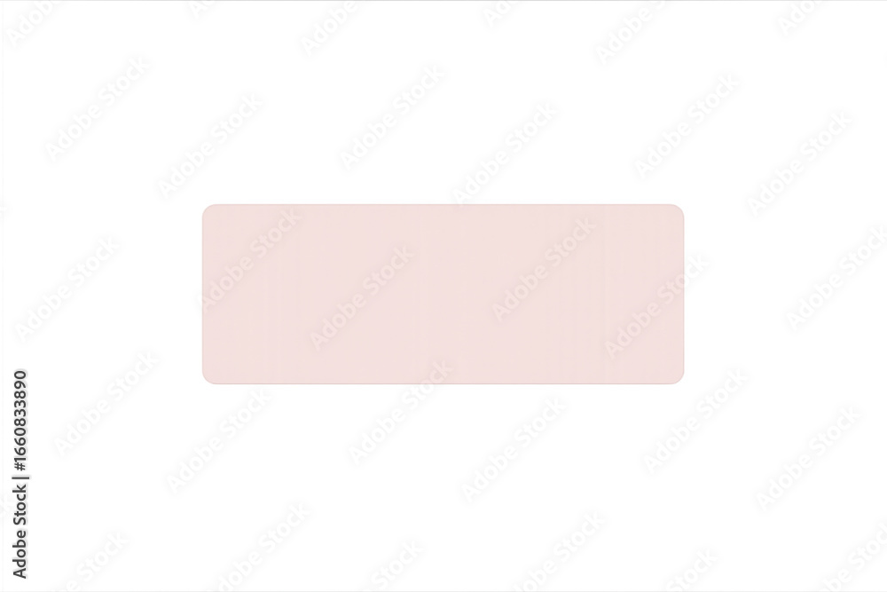 Poster light pink rounded rectangle on transparent background representing copy space