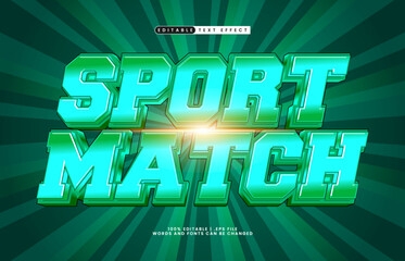 sport match editable text effect with a team and sport text effect