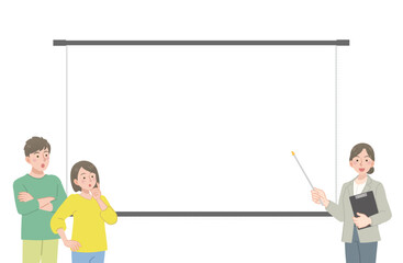 顧客に説明をしているアドバイザー