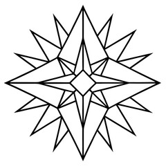 Abstract Geometric Burst Illustration