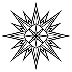 Abstract Geometric Burst Illustration