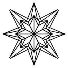 Abstract Geometric Burst Illustration