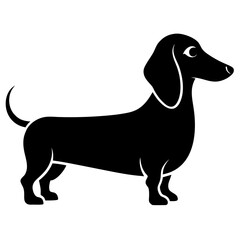 Minimal Dachshund Silhouette Vector