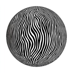 Zebra-patterned sphere (2)