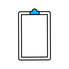 clipboard with paper clip