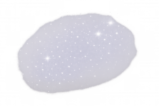 Glittery oval cloud radiating starry sparkles, transparent backdrop creating magical overlay for creative graphic design elements