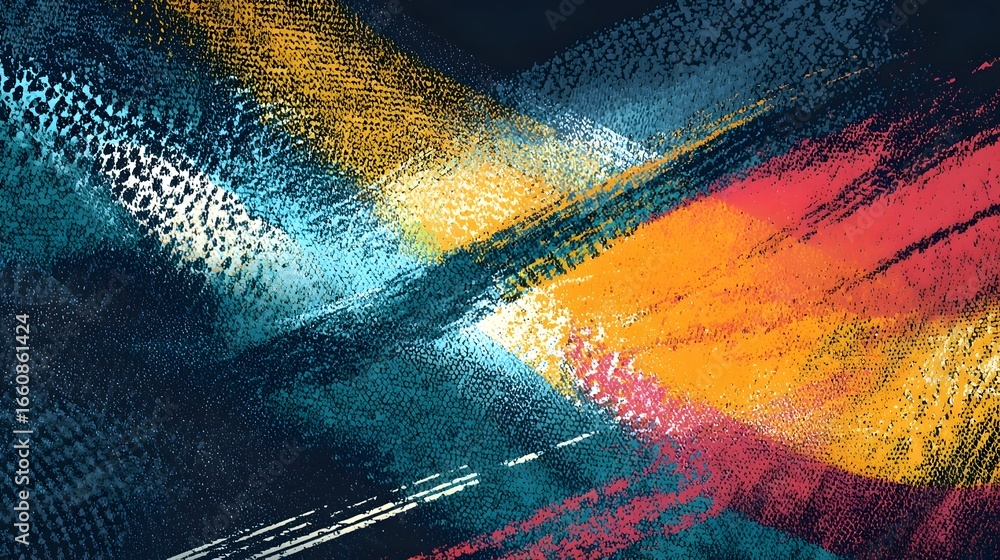 Aufkleber a captivating digital artwork featuring a dynamic and visually striking composition of intersecting 