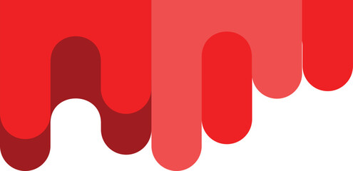 red paint and drops of blood, dripping paint on the wall, thick paint